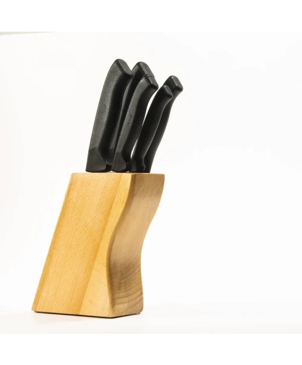 38410 Ecco Standlı Bıçak Seti 539li - Siyah