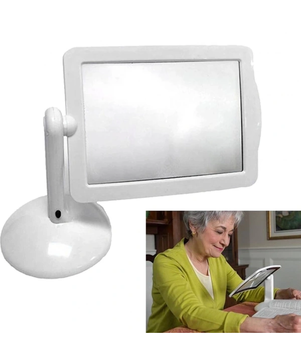 3x  360 Derece Döndürme Ekranlı, Çok Fonksiyonlu Masaüstü Büyüteç 3x