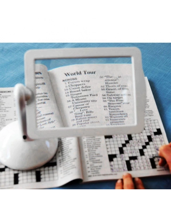 3x  360 Derece Döndürme Ekranlı, Çok Fonksiyonlu Masaüstü Büyüteç 3x