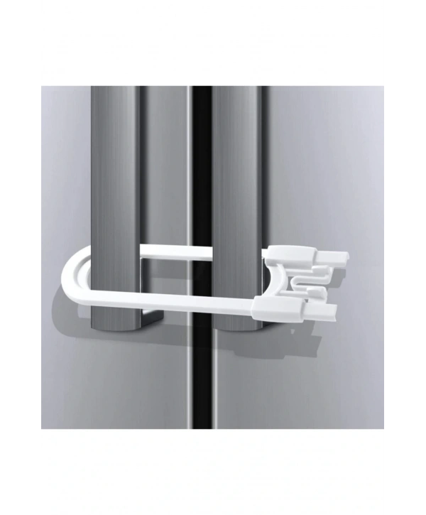 4 Adet Çocuk Koruma Kilidi - Slide Dolap Çekmece Kilidi Sürgülü Kilit