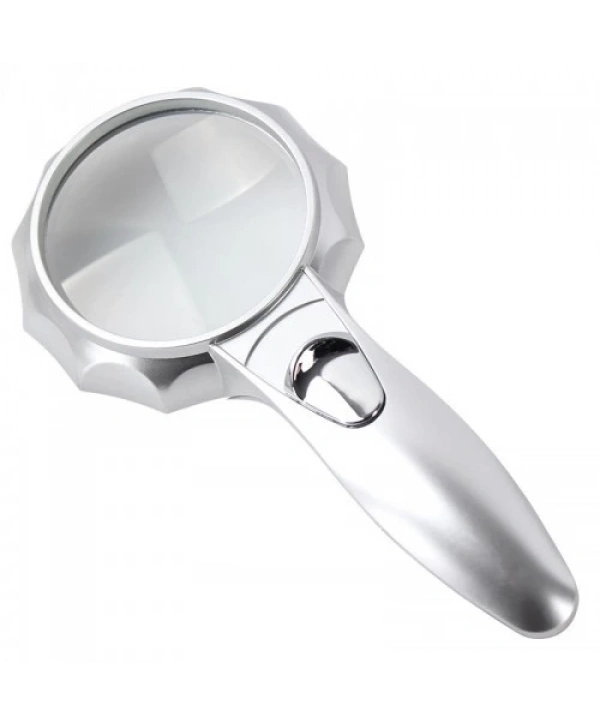 4x 6 Led Işık Aydınlatma 75mm Optik Lens El Büyüteç