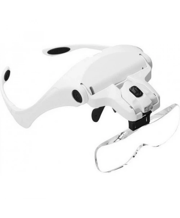 5 Lens 1.0x3.5x, 2led Işıklı  Ile Ayarlanabilir Gözlük Büyüteç9892b2