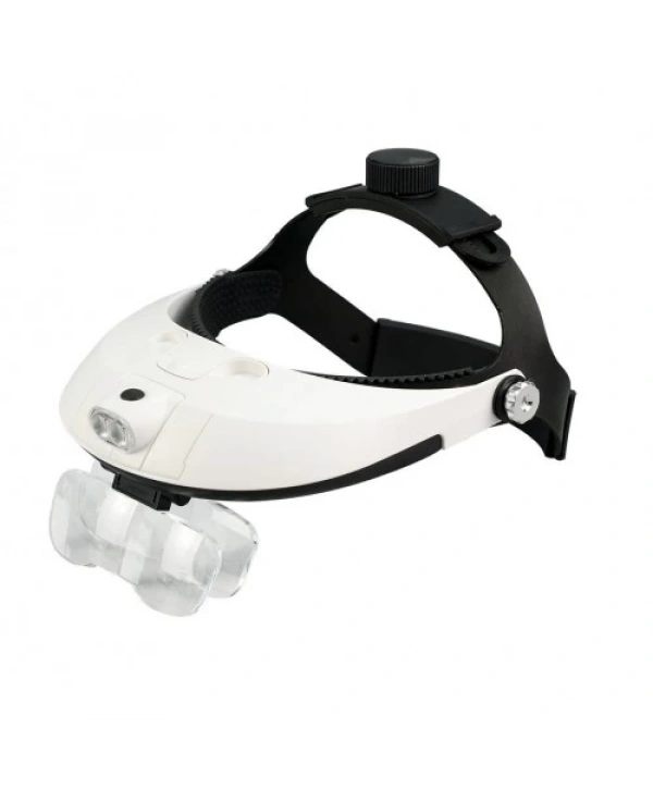 5 Mercekli Çok Fonksiyonlu, Başlık Tip Işıklı Büyüteç 81001h