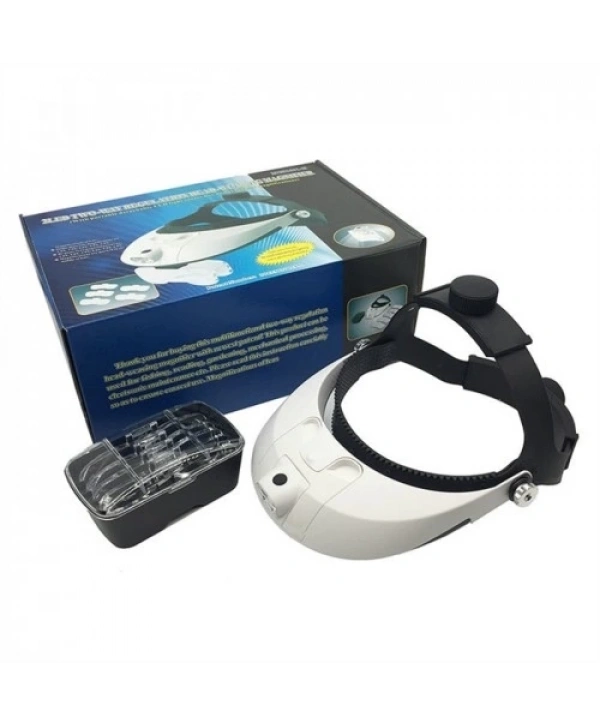 5 Mercekli Çok Fonksiyonlu, Başlık Tip Işıklı Büyüteç 81001h