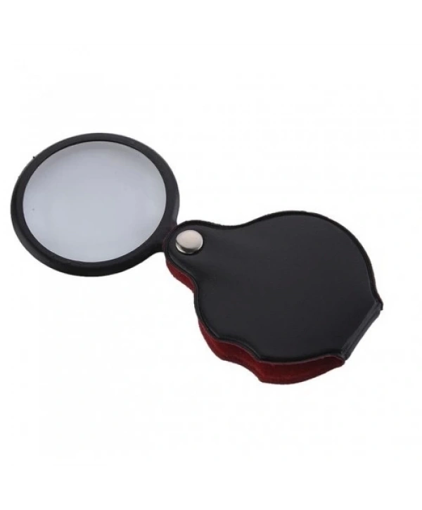 5x50mmmini Büyüteç,cepte Taşınan,optik Lens Katlanabilir Deri Kaplamaxx1051