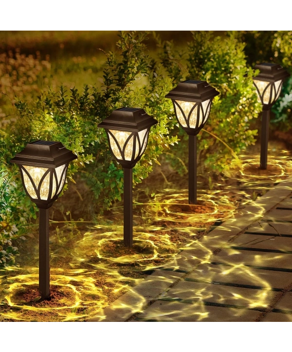 6lı Solar Bahçe Aydınlatması Beyaz Işık Mz-304