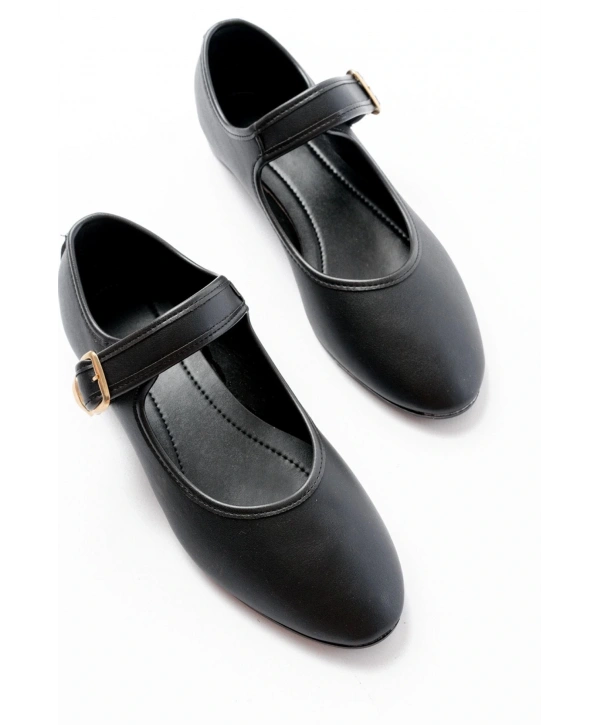 2606 Siyah Baretli Günlük Bayan Ayakkabı