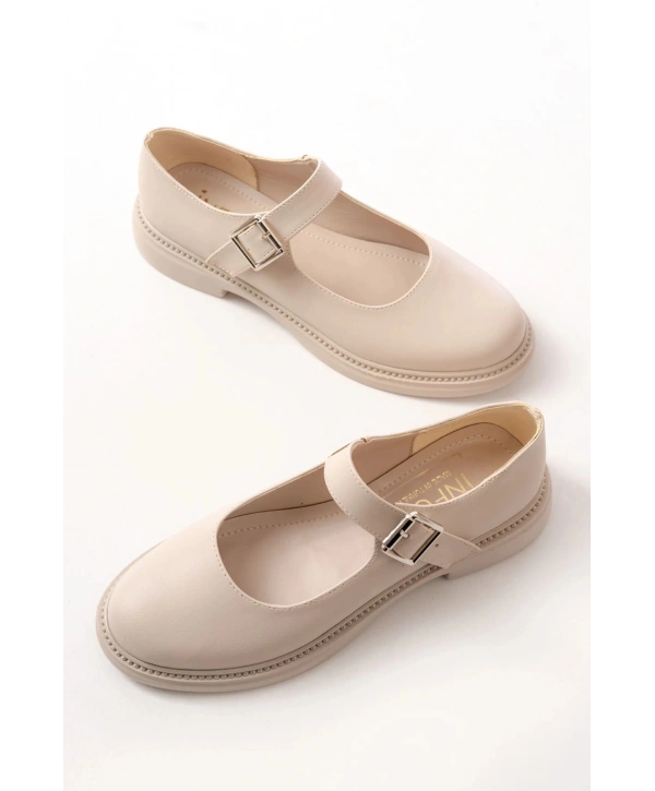 YSN-4444 Bej Günlük Bayan Ayakkabı