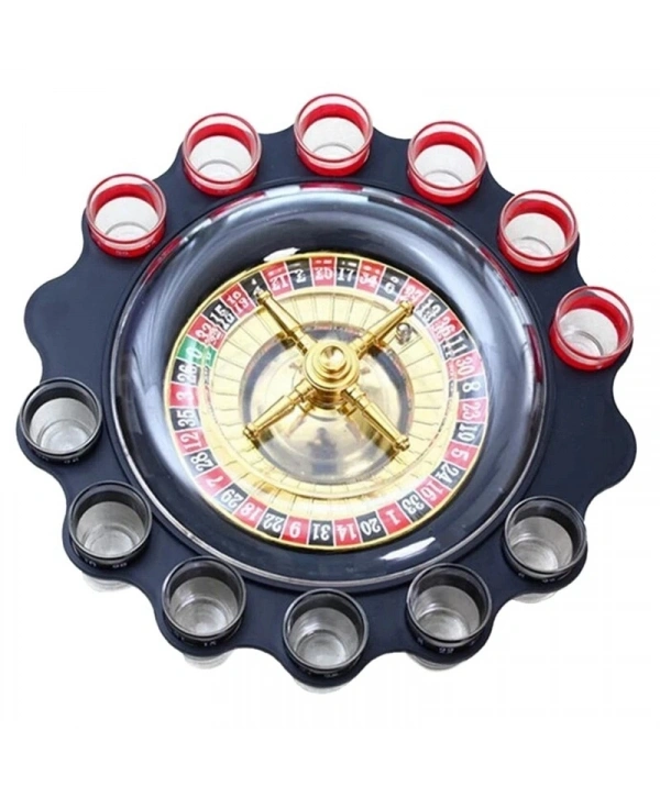 12li Shot Bardaklı Rulet Oyunu Siyah Alk2547