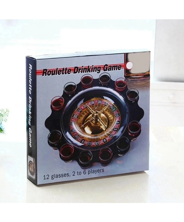 12li Shot Bardaklı Rulet Oyunu Siyah Alk2547