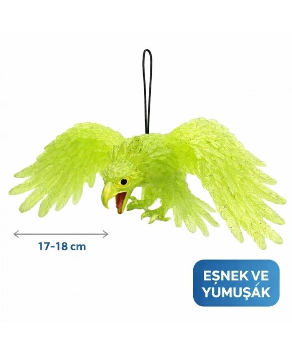 Asılabilir Lateks Kartal Dekor Süsü Yeşil 17-18 Cm