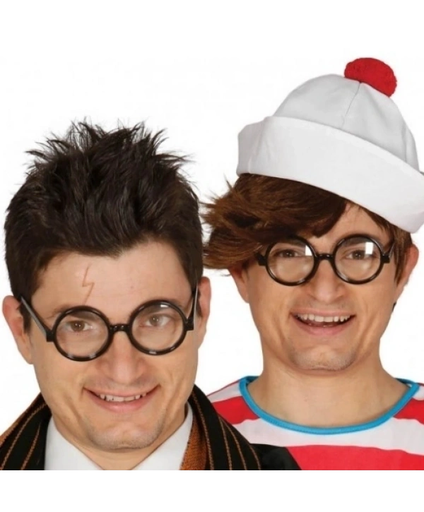 Siyah Çerçeveli Numarasız Camlı Öğrenci Şaka Gözlüğü 1 Adet