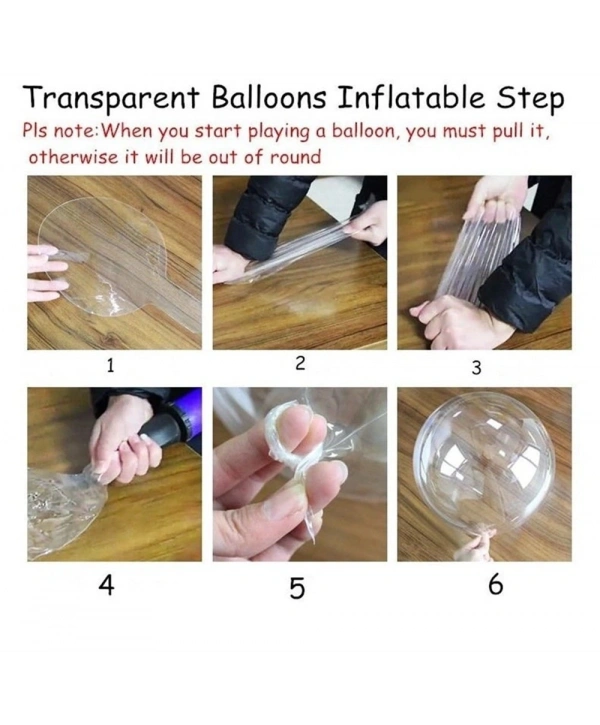 Kırmızı Simli Yuvarlak Şeffaf Balon 24 İnç