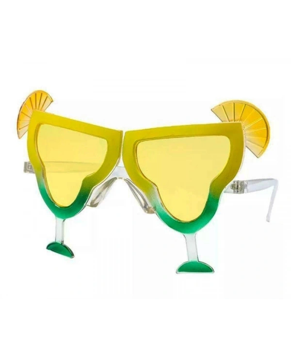 Margarita Bardak Şeklinde Parti Gözlüğü Sarı 16x8 Cm