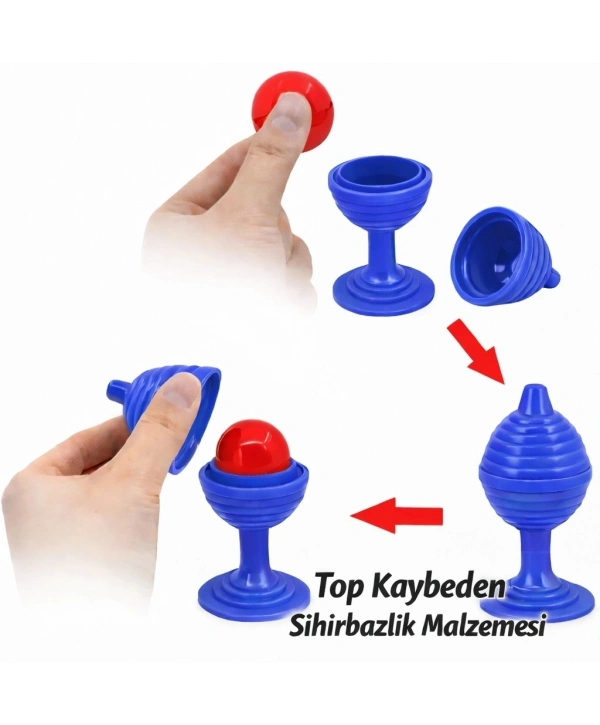 Mavi Renk Sihirli Kupa Top Kaybetme Oyunu 7 Cm
