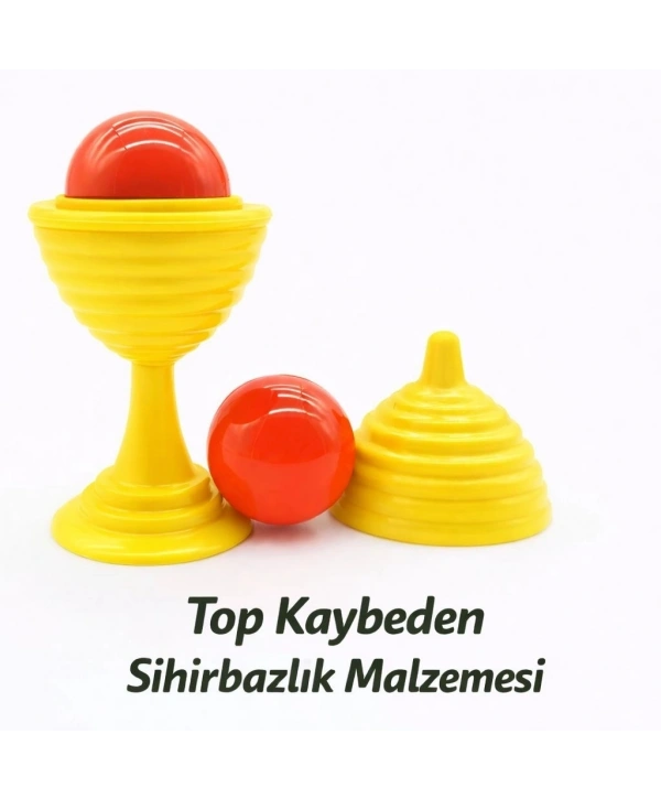 Sarı Renk Sihirli Kupa Top Kaybetme Oyunu 7 Cm