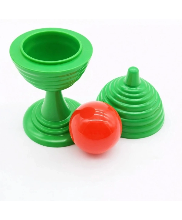 Yeşil Renk Sihirli Kupa Top Kaybetme Oyunu 7 Cm
