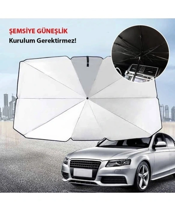 Araba Güneş Gölge Koruyucu Şemsiye Oto Ön Cam Güneşlik(145cm*79cm)