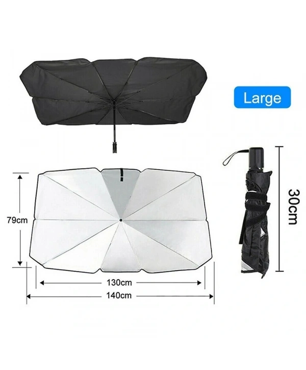 Araba Güneş Gölge Koruyucu Şemsiye Oto Ön Cam Güneşlik(145cm*79cm)