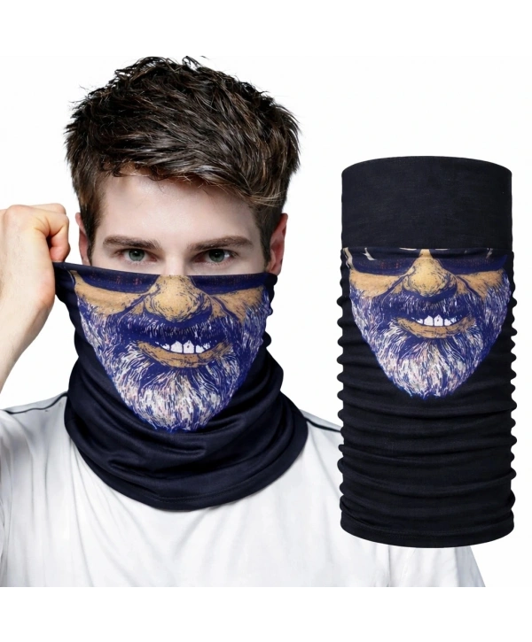 Sakallı Yüz Desenli Baf Buff – Çok Amaçlı Boyunluk  Maske 1 No