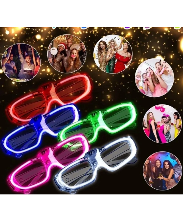 Glow Model 3 Farklı Fonksiyonlu Işıklı Parti Gözlüğü Karışık Renk 12 Adet