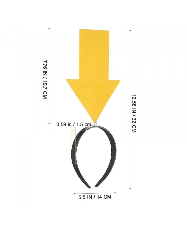 Kişiselleştirilebilir Ok Taç – Üzerine Yazı Yazılabilen Parti Tacı Sarı Renk