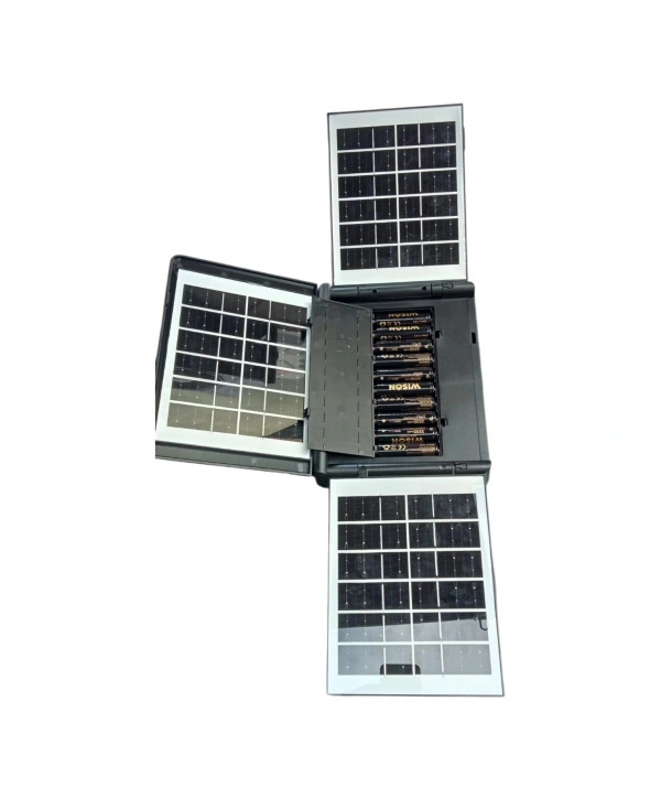 Wıson Ws-5585 Çok Fonksiyonlu 3 Solar Panelli 400w Spot Aydınlatma