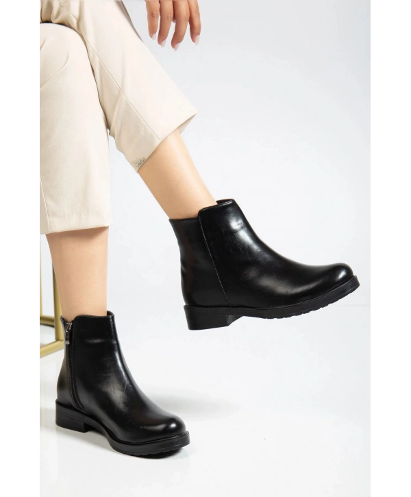 165-204 Siyah Yanki Günlük Kadın Bot
