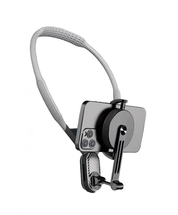 360 Derece Ayarlanabilir Boyun Askılı Manyetik Telefon Tutucu