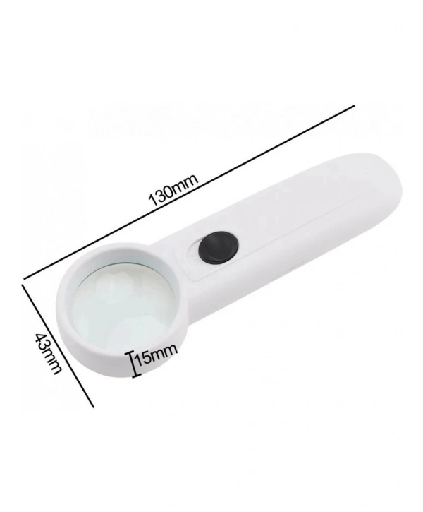 15x Çok Fonksiyonlu 2 Led Işıklı Taşınabilir El Büyüteç