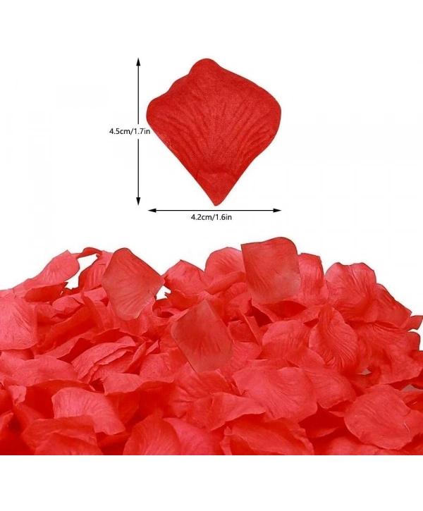Kırmızı Renk Gül Yaprağı Şekilli Konfeti – 1 Paket 100 Adet
