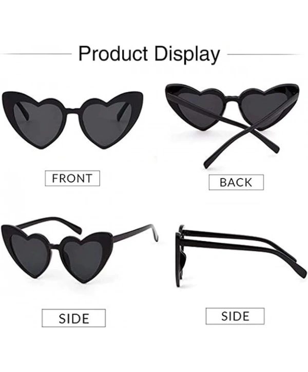 Siyah Renk Kalp Şekilli Parti Gözlüğü 15x5 Cm