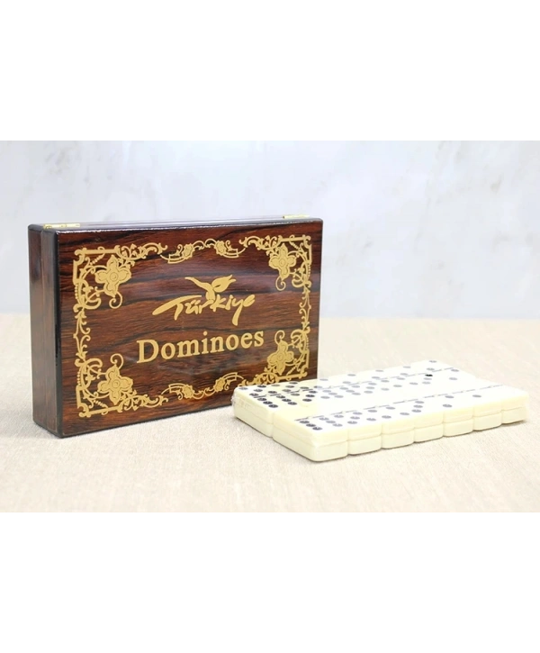 Ahşap Kutulu Domino Oyunu Alk4220