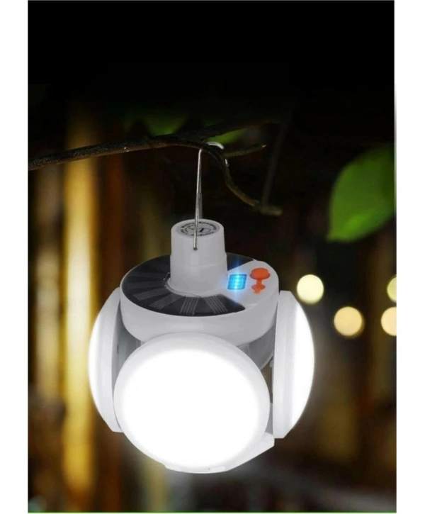 P-038 Solar Güneş Enerji Ve Usb Sarjli 5 Kanatlı