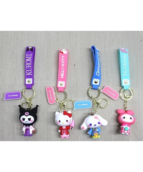 Silikon Kuromi Ve Hello Kitty Anahtarlık Alk4249