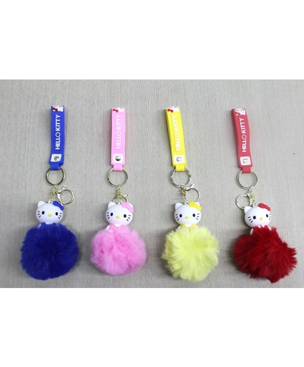 Ponponlu Hello Kitty Anahtarlık Alk4247