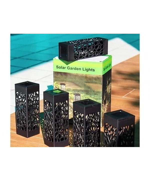 Dekoratif Solar Güneş Enerjili Bahçe Aydınlatması Yürüyüş Yolu Seti ( 8 Adet )