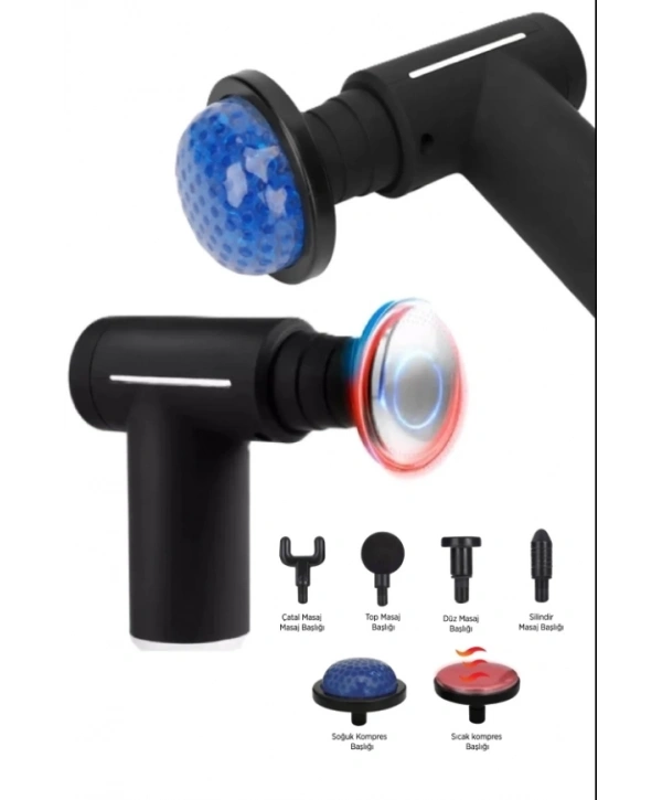 Sıcak Ve Soğuk Terapili Masaj Sı - Şarjlı Isıtmalı Masaj Cihazı - Sporcu Masaj Aleti