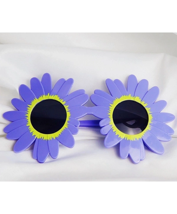 Mor Renk Papatya Şekilli Parti Gözlüğü 18x10 Cm