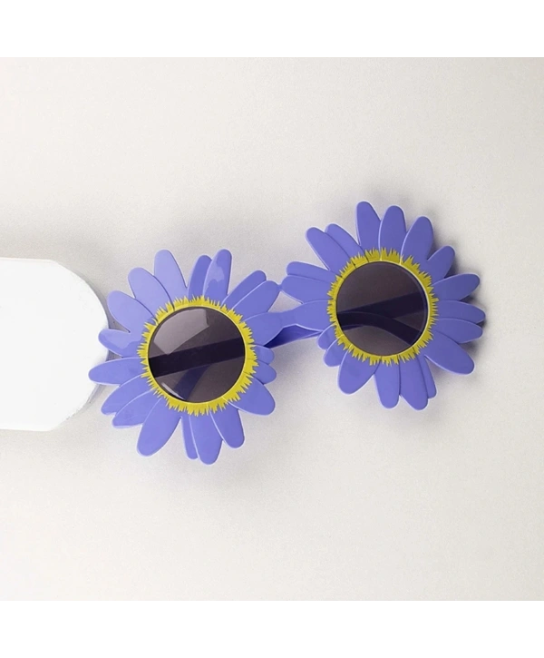 Mor Renk Papatya Şekilli Parti Gözlüğü 18x10 Cm