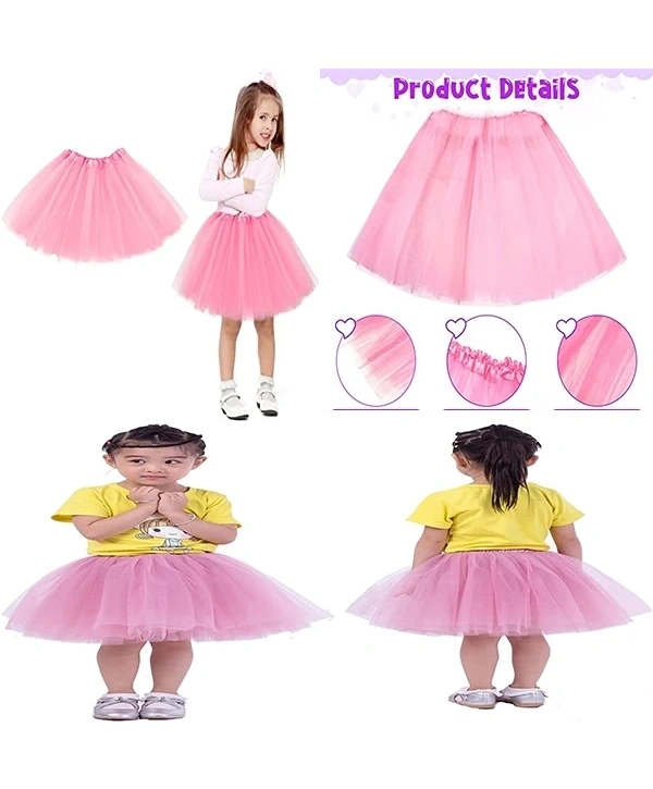 Pembe Renk Tütü Etek Bale Eteği Gösteri Eteği Çocuk Bebek Boy