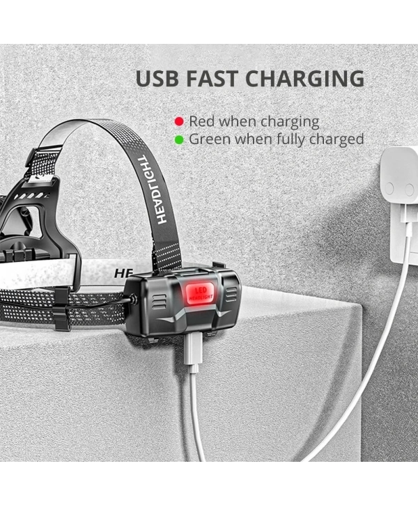 Ps-8002 Sensörlü Zoomlu Profesyonel Şarjlı Kafa Lambası