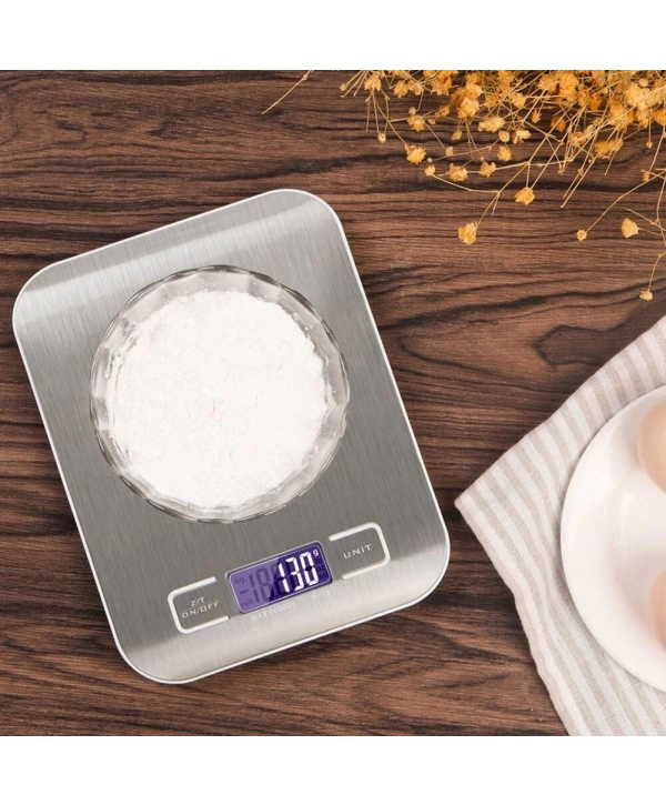 Lüx Dijital Mutfak Terazisi 5 Kg 1 Gr Hassas Paslanmaz Çelik + Pil