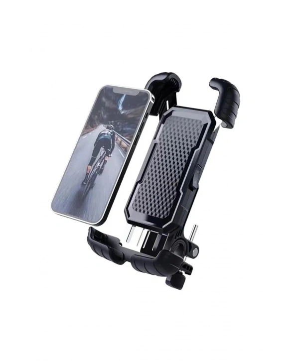 360° Derece Ayarlanabilen Gidon Bağlantılı Bisiklet Motosiklet İçin Abs 4-7.8″ İnç Telefon Tutucu