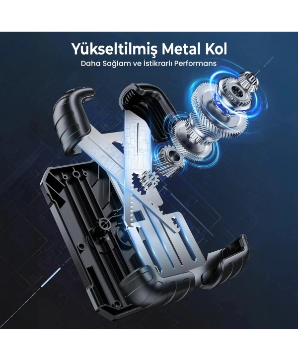 360° Derece Ayarlanabilen Gidon Bağlantılı Bisiklet Motosiklet İçin Abs 4-7.8″ İnç Telefon Tutucu