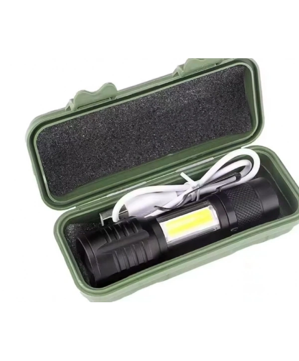 Wison Ws-5454 Taktik El Feneri Usb Şarj Edilebilir Kamp Feneri Cob Zumlanabilir Mini Taşınabilir El Feneri