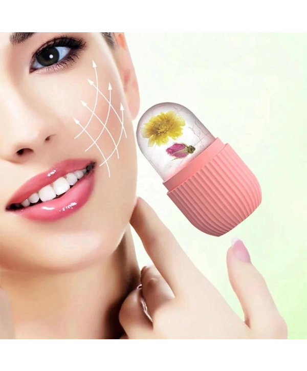 Yüz Ve Göz Altı İçin Silikon Buz Masaj Aleti - Soğuk Terapi buz silindiri