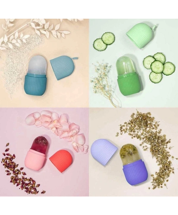 Yüz Ve Göz Altı İçin Silikon Buz Masaj Aleti - Soğuk Terapi buz silindiri