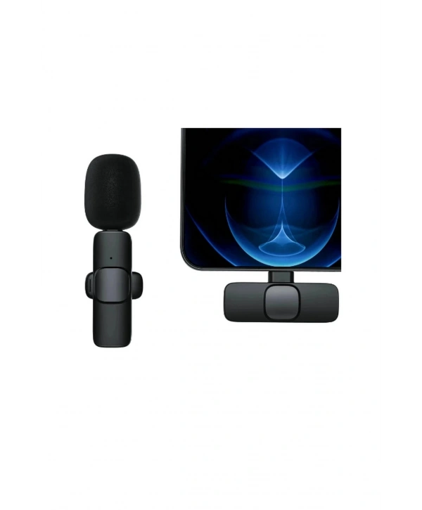 Type-c Girişli Telefon Uyumlu Wireless Youtube Facebook Tiktok Yayın Kablosuz Yaka Mikrofonu