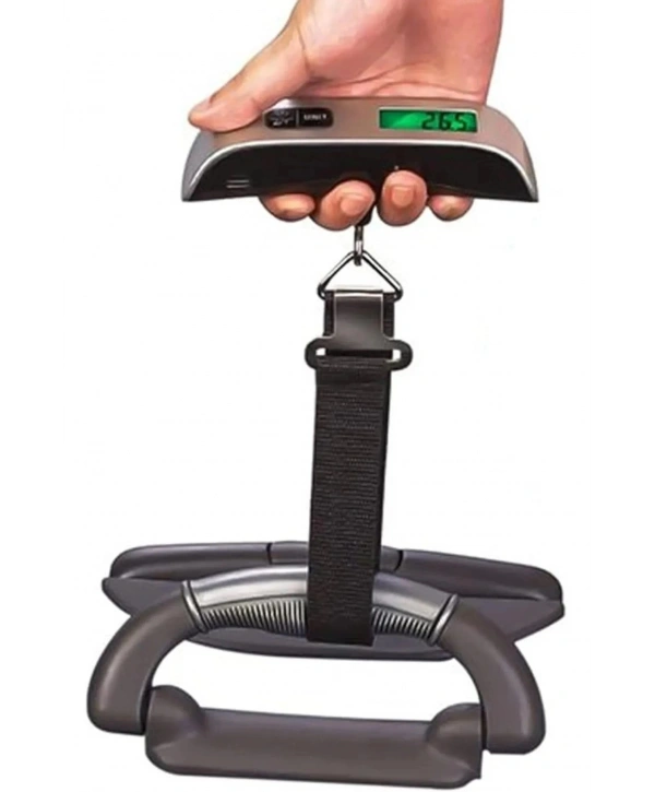 Dijital Işıklı Elektronik Askılı El Bagaj Tartısı Bavul Kantarı Seyahat Çantası 50kg